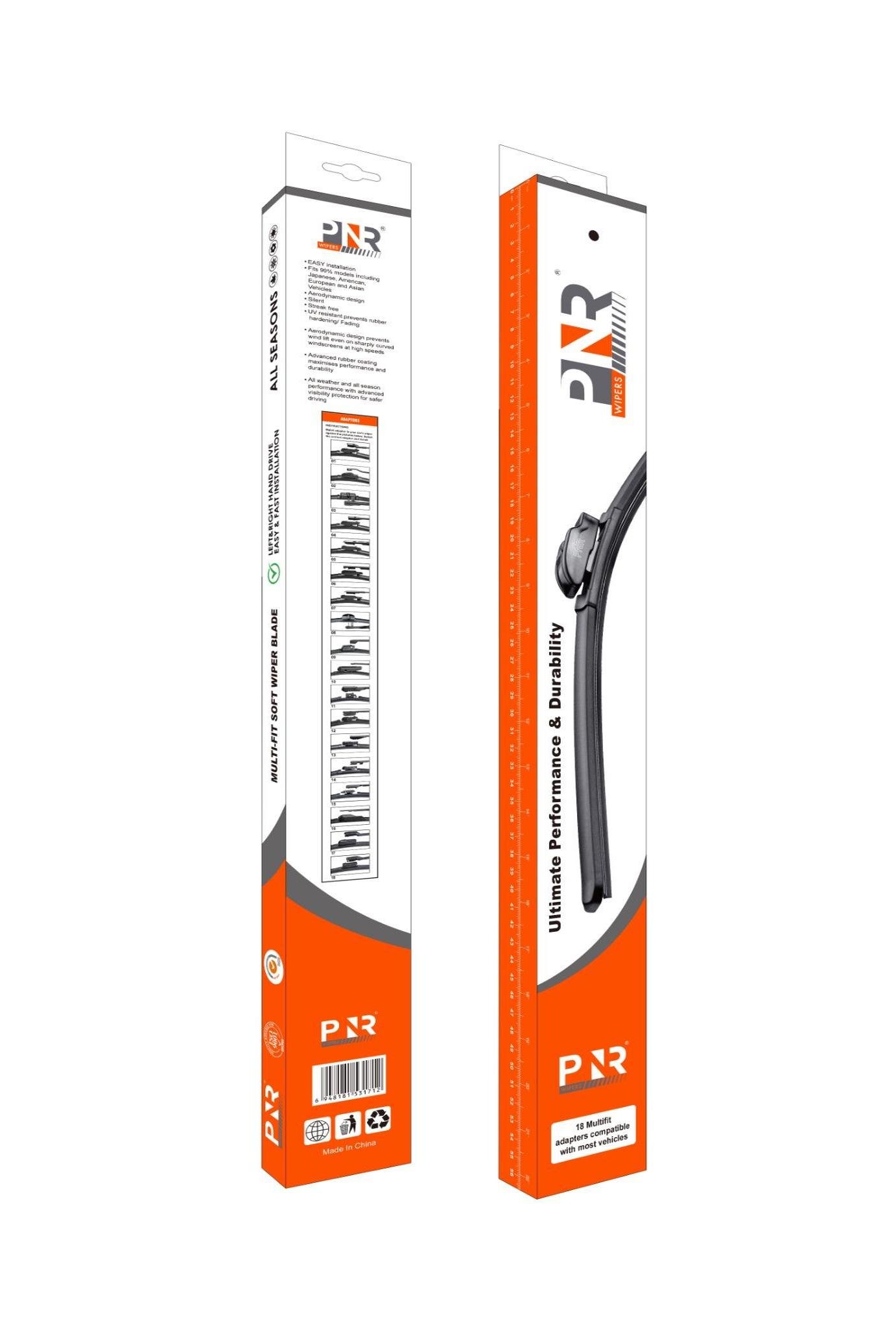Back of packaging showing adapter compatibility chart